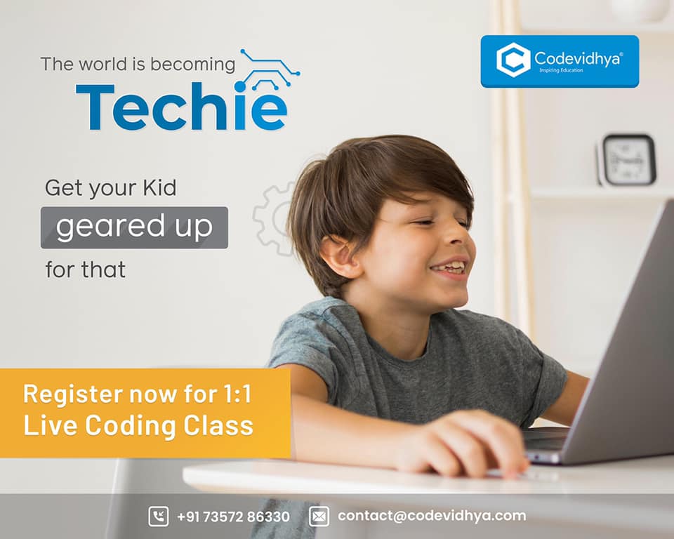 Codevidhya - Personalized Live Coding Classes for Kids Online