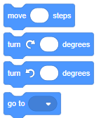 Motion block in Scratch